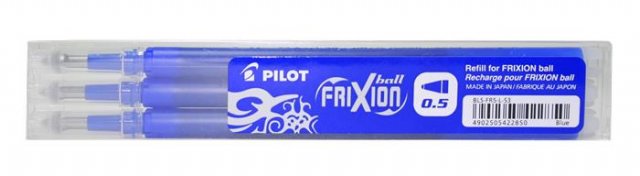 Tuha do rollera PILOT Frixion Ball 0,5/3ks modrá