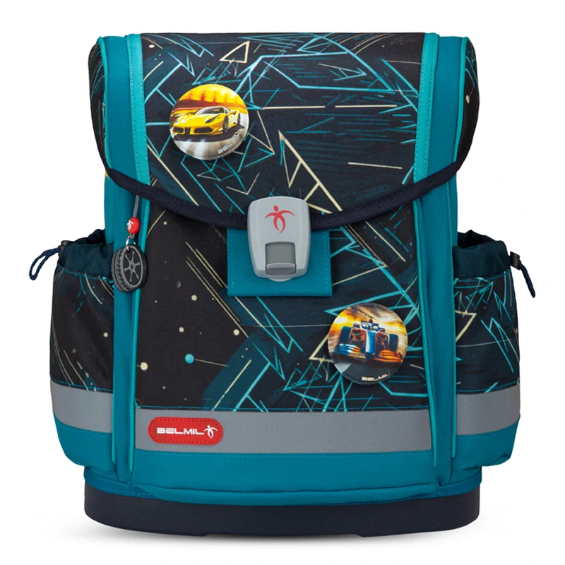 Školský set BELMIL Racing Car Blue 3-dielny