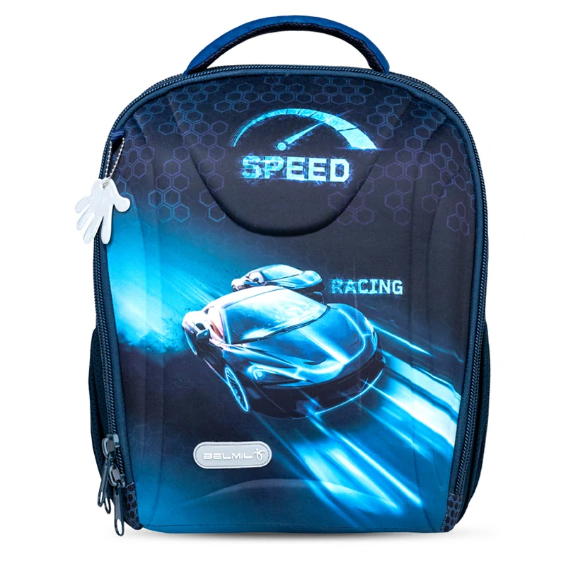 Školský set BELMIL Sturdy Racing Blue Neon 3-dielny