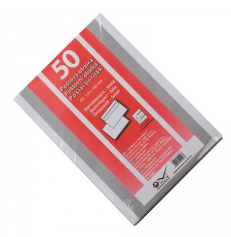 Poštové obálky C6 samolepiace/50ks