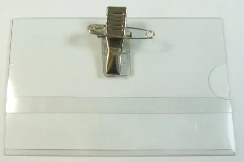 Visačka+štipec/špendlík KARTON P+P 90x55mm
