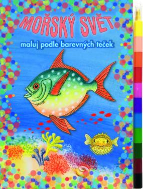 Maľovanky A5 Maľuj podľa farebných bodiek+maxi voskovka AKIM