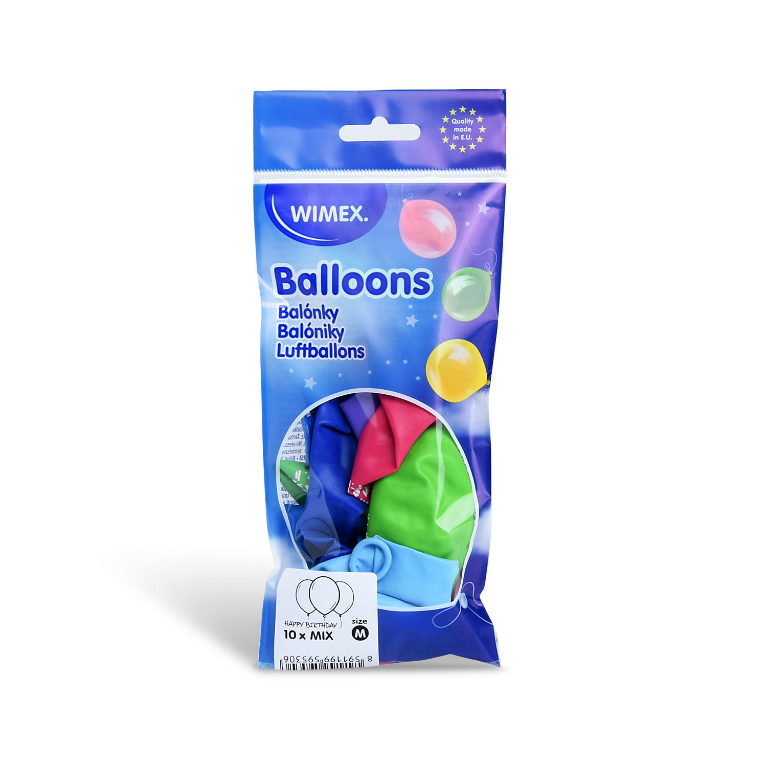 Balón M Happy Birthday 25cm/10ks