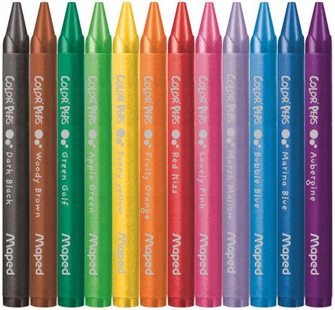 Voskovky MAPED Color Peps Wax/12 rôznych farieb