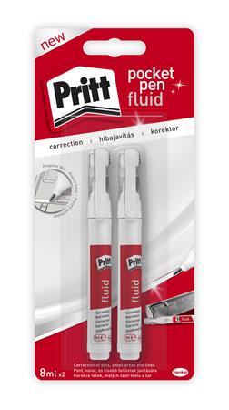 Opravné pero PRITT Pocket Pen biely lak 8ml/2ks