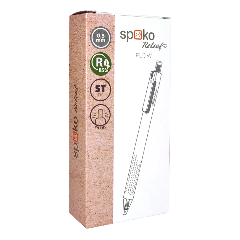 Guľôčkové pero SPOKO Flow 0,5mm modré