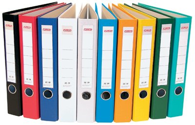 Kancelársky zakladač A4 pákový HERLITZ 5cm tyrkysový