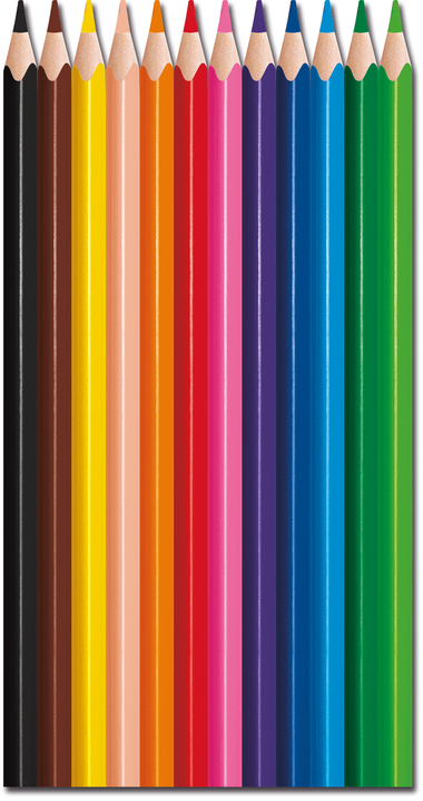Farebné ceruzky MAPED Color Peps Strong trojhranné/12 farebná súprava
