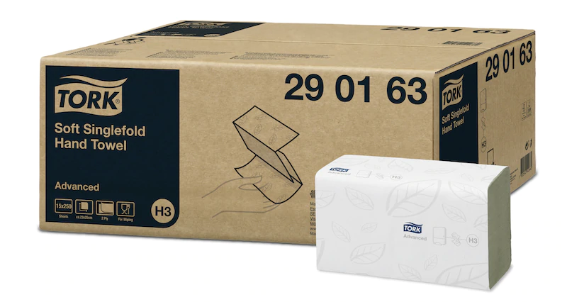Papierové utierky TORK Singlefold Z/C ohyb, 2-vrstvové, advanced extra biele
