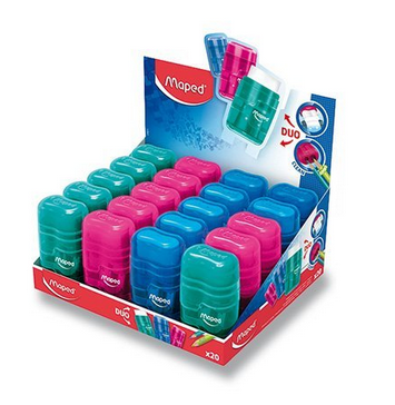 Strúhadlo MAPED Color Connect dvojité s gumou