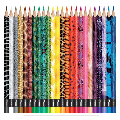Farebné ceruzky MAPED Color Peps Animals trojhranné/18 farebná súprava