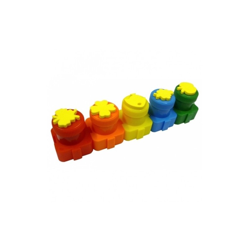 Farby prstové COLORINO/5ks 12ml s pečiatkou