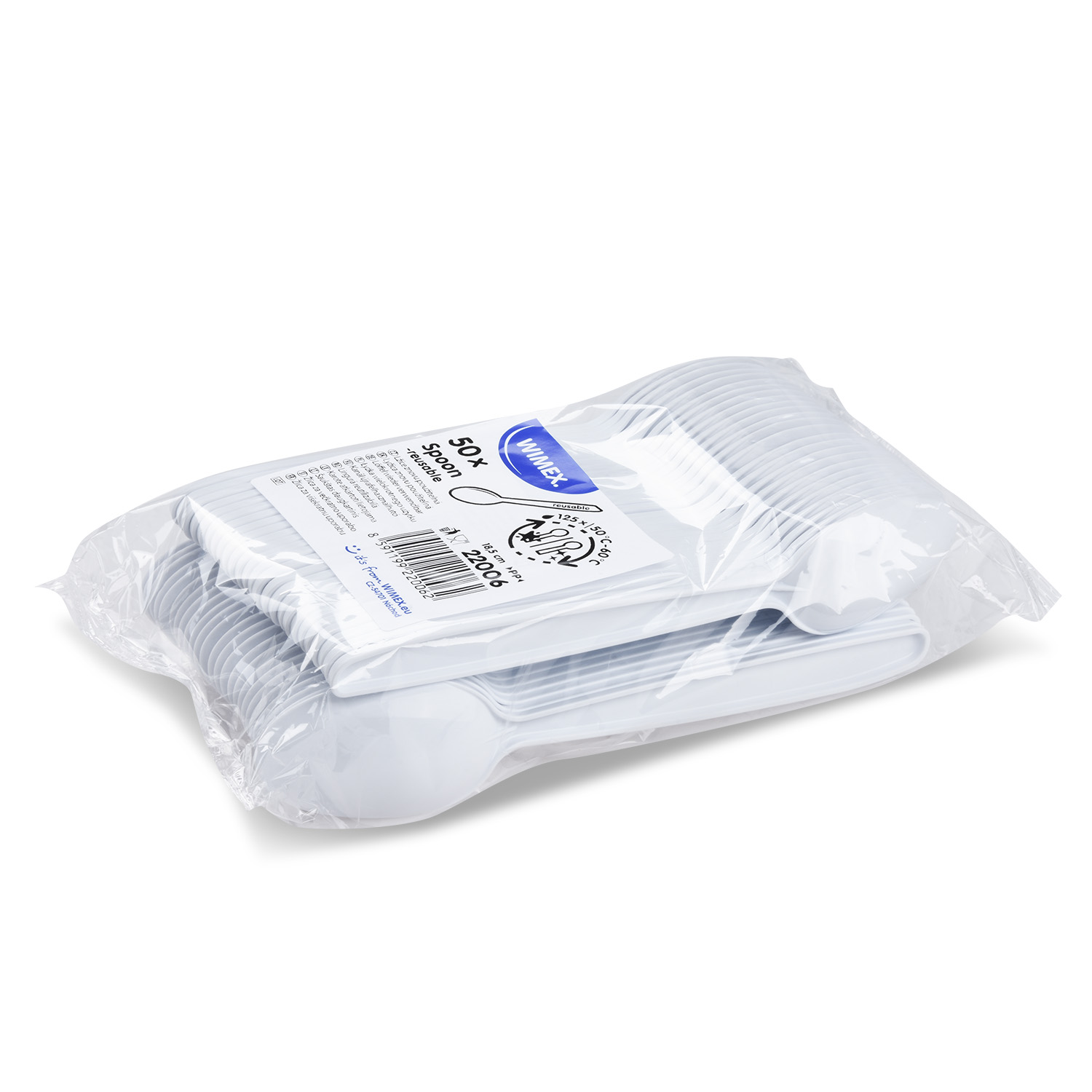 Lyžica PP 18,5cm/50ks biela