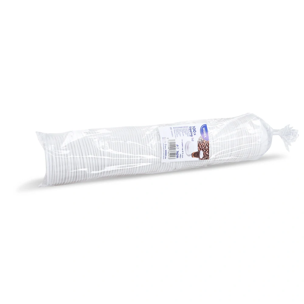 Viečko vypuklé (PS) biele 73mm/100ks