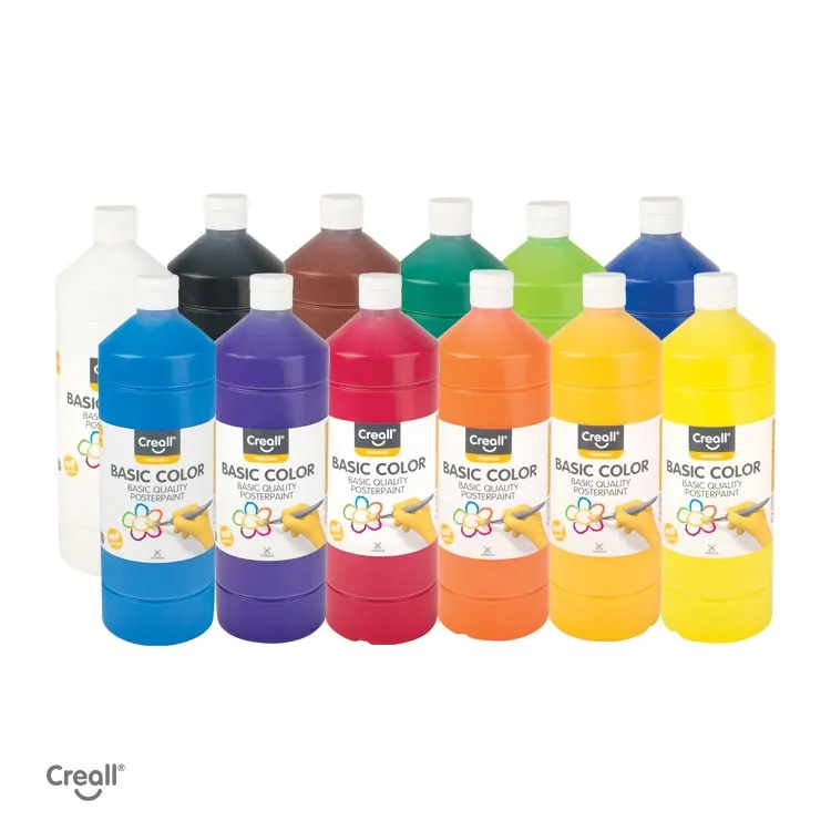 Farby temperové 500ml CREALL základná žltá
