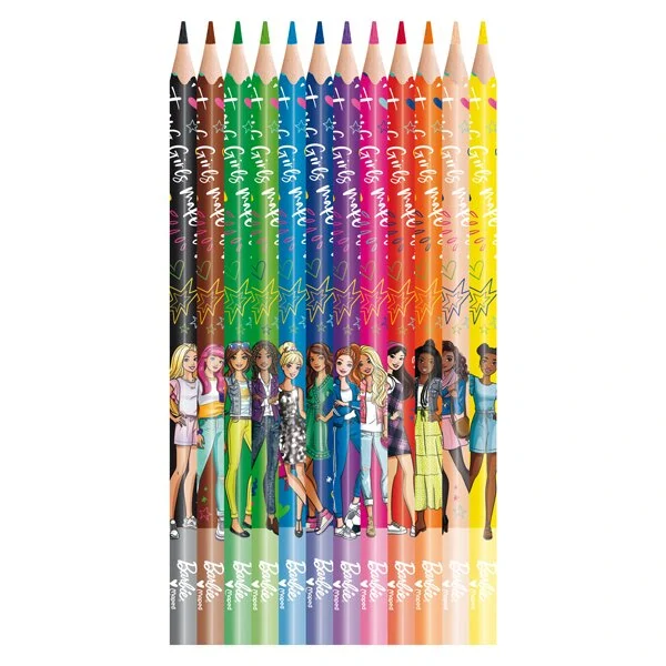 Farebné ceruzky MAPED Barbie trojhranné/12 farebná súprava