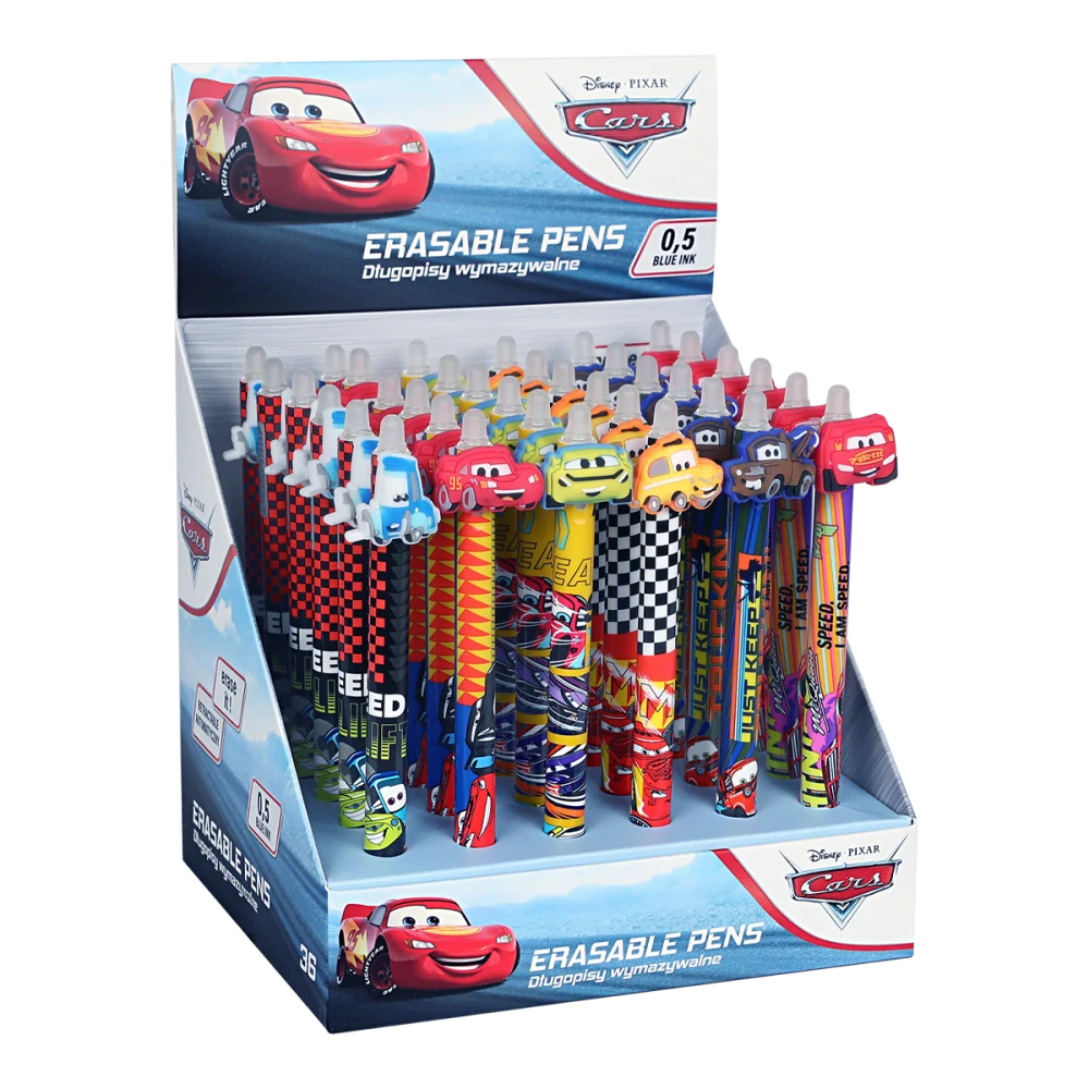 Pero gumovacie 0,5mm Colorino Cars, modré