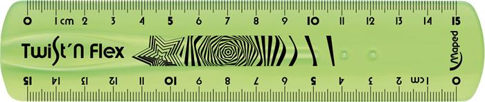 Pravítko 15cm MAPED Twist'n flex