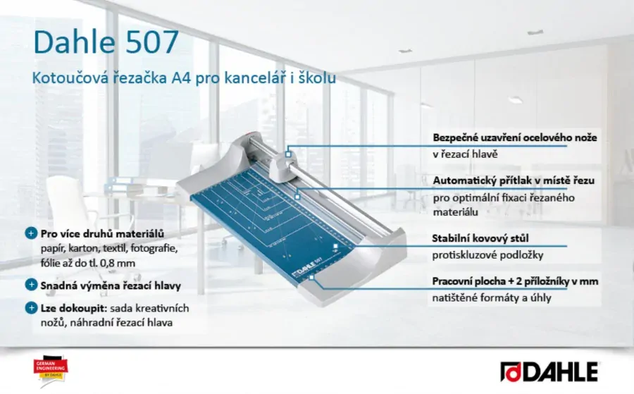 Rezačka na papier DAHLE 507 rotačná