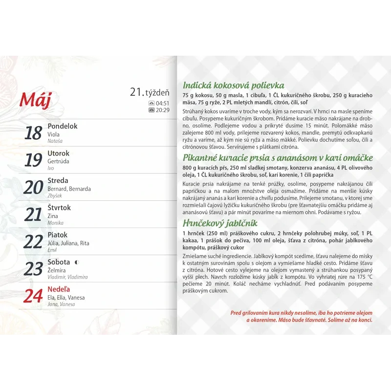 Kalendár nástenný 2026 Gazdinka