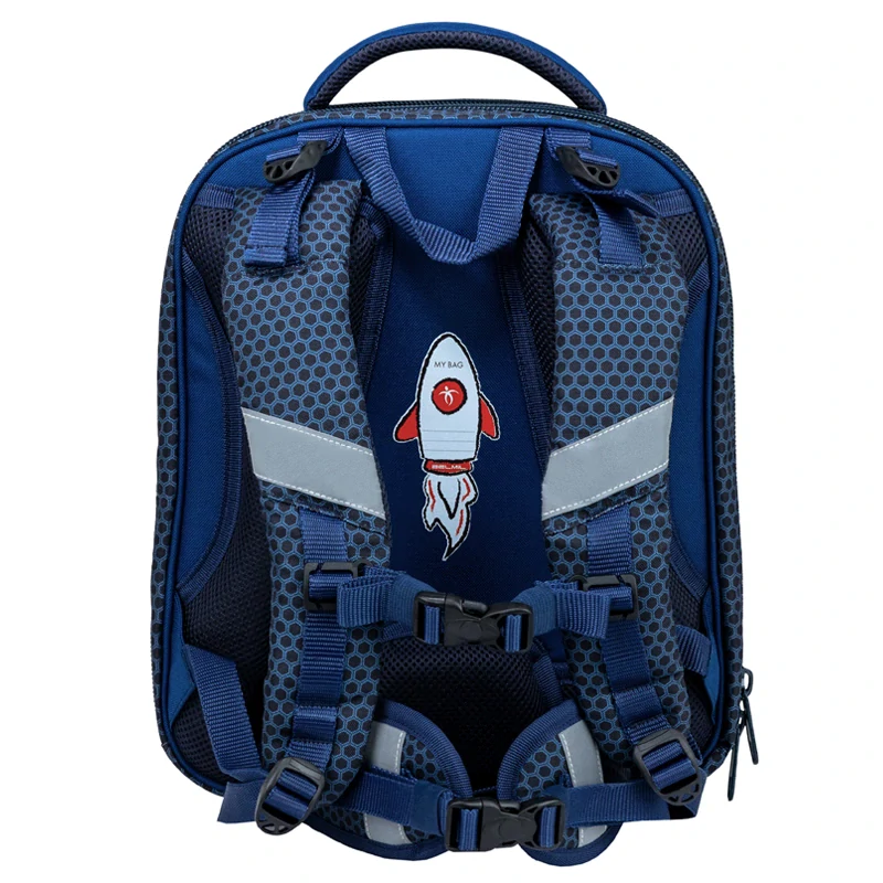 Školský set BELMIL Sturdy Racing Blue Neon 3-dielny