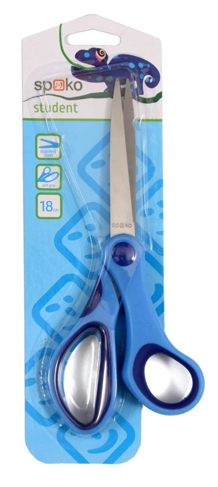 Nožnice SPOKO asymetrické kancelárske 18cm