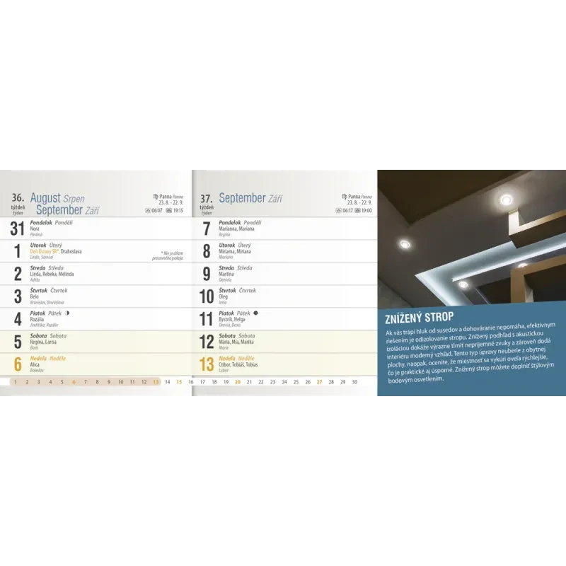 Kalendár stolový 2026 Tipy a triky