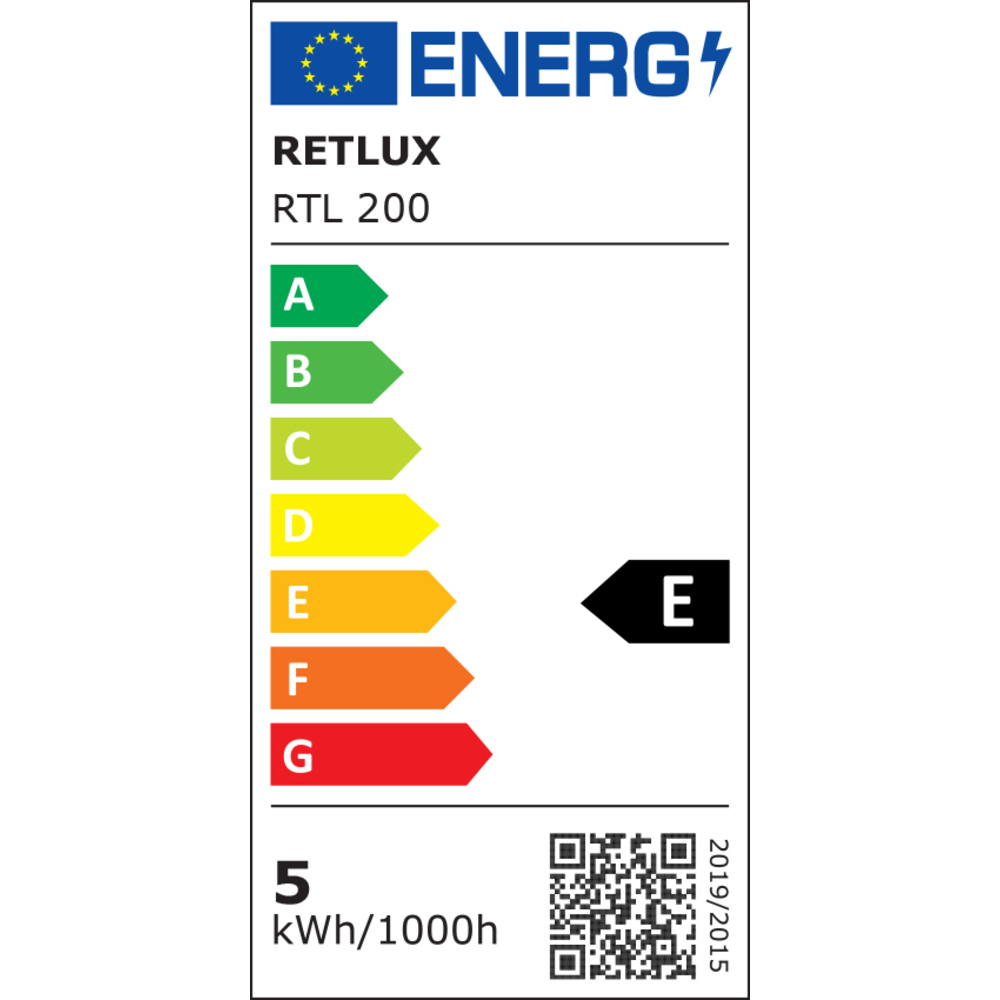 Lampa stolová RTL 200 LED CCT 5W RETLUX čierna