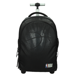 Školská taška na kolieskach STREET NBA Black