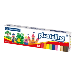 Plastelína CENTROPEN 9560, 10 farebná, 200g
