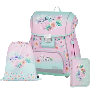 Školský set OXYBAG Flowers 3-dielny