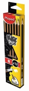 Grafitová ceruzka MAPED Black Peps B s gumou