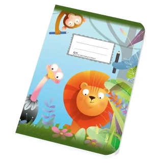 Zošit A5 511 linkovaný 10 listov - 2 pomocné linky