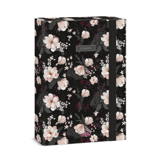 Box na zošity A4 ARS UNA Flowery Black