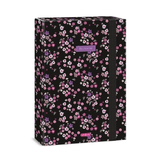Box na zošity A4 ARS UNA Pearl Blossom Black