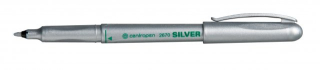 Popisovač CENTROPEN 2670 Silver 1,0mm strieborný