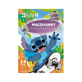 Maľovanky A4 so samolepkami Stitch