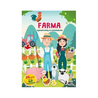 Maľovanky A4 so samolepkami Farma