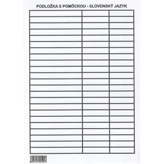 Podložka do zošita A5 + ťahák slovenčina