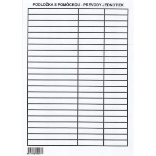 Podložka do zošita A5 + ťahák matematika