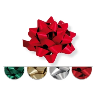 Mašľa samolepiaca metal 12,5cm