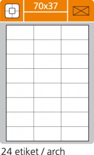 Etikety PLUS 70x37mm/100 hárkov