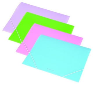 Dosky A4 PANTA PLAST s gumičkou pastelovo ružové