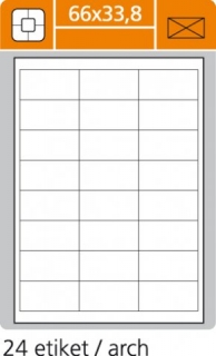 Etikety PLUS 66x33,8mm/100 hárkov