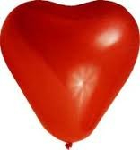 Balón L Srdce 30cm/5ks