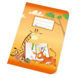 Zošit A5 512 - 2 pomocné linky linkovaný 10 listov