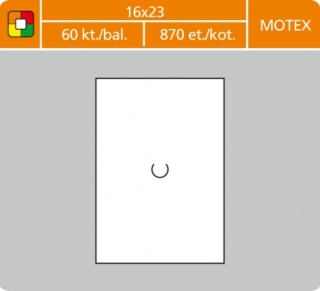 Etikety cenové 16x23mm MOTEX biele