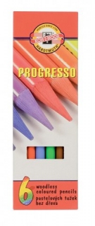 Farebné ceruzky KOH-I-NOOR 8755 "Progresso"/6 farebná súprava