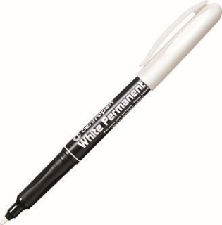 Popisovač CENTROPEN 2686 1,2mm, permanent, biely