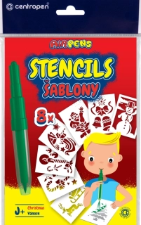 Šablóny Centropen 9996 J/8ks vianoce